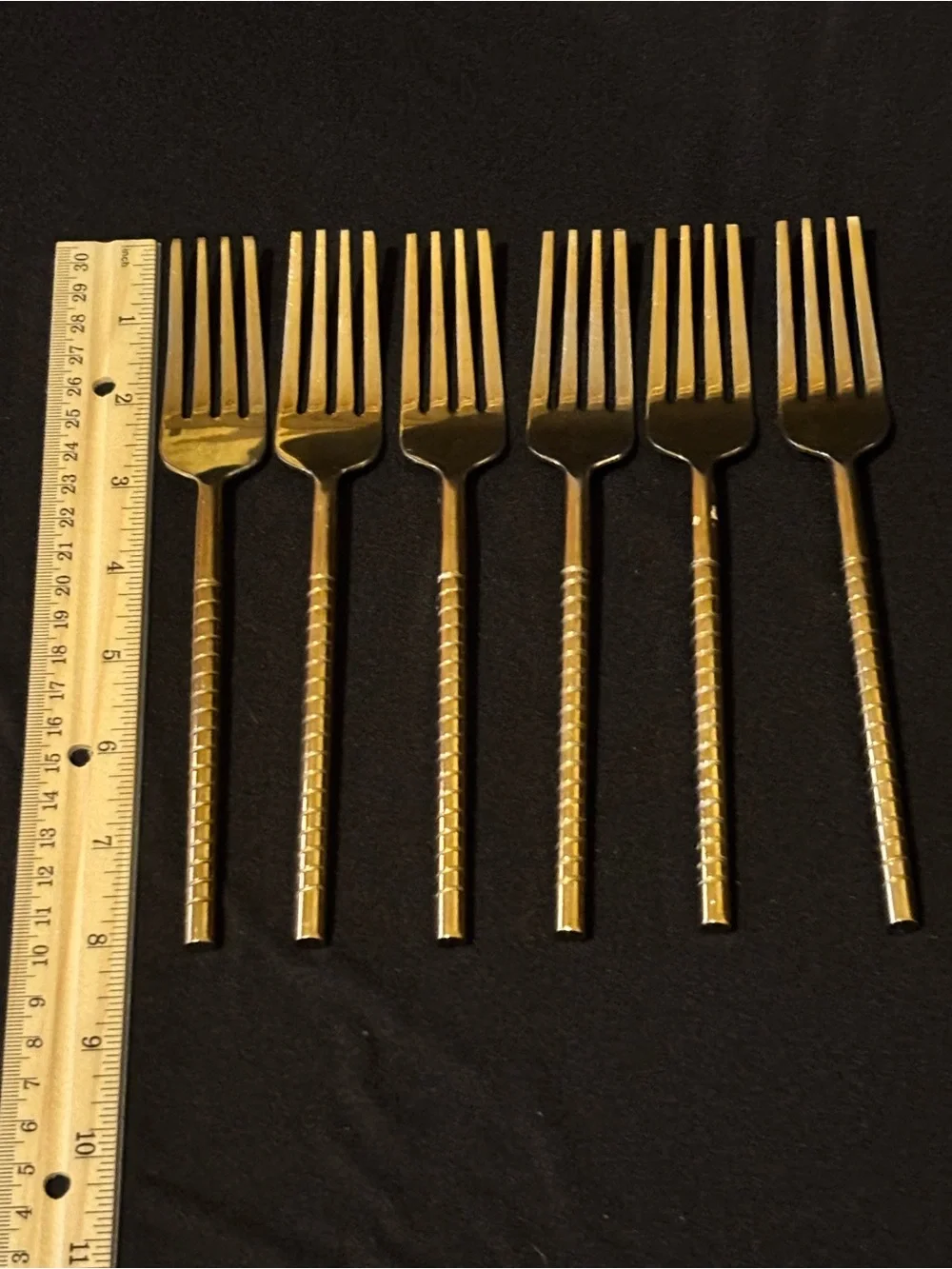 Goldtone Stainless Dinner Forks